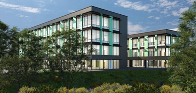 Artist's impression of building at LUSEP