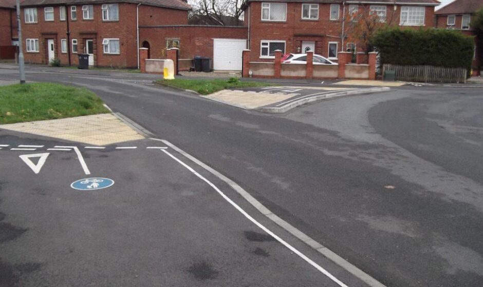 New tactile paving and crossing