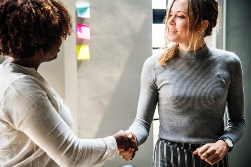 business women meeting