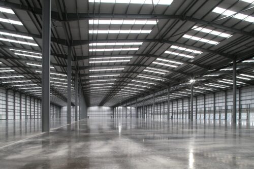Optimus Point Leicester, new warehouse internal view