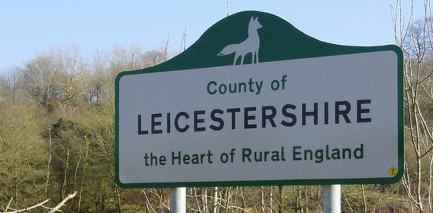 County of Leicestershire sign