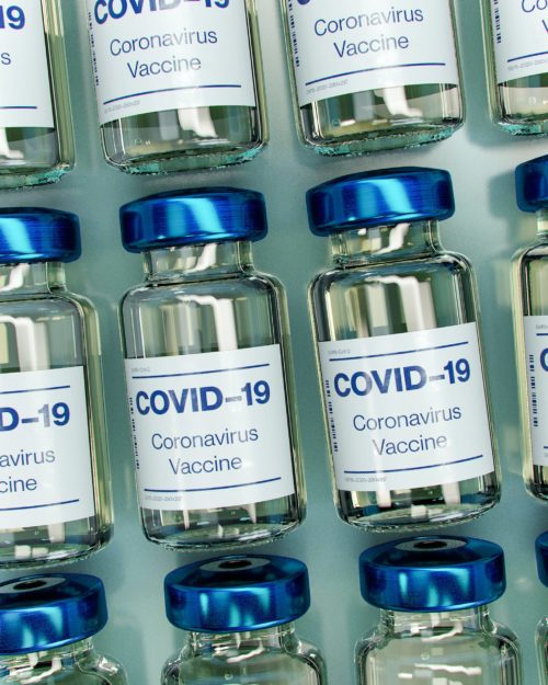 COVID 19 vaccine vials