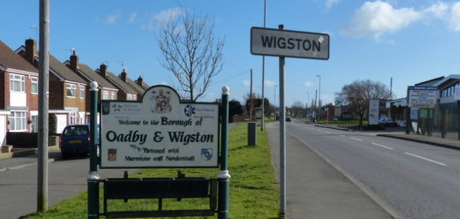 Oadby and Wigston sign