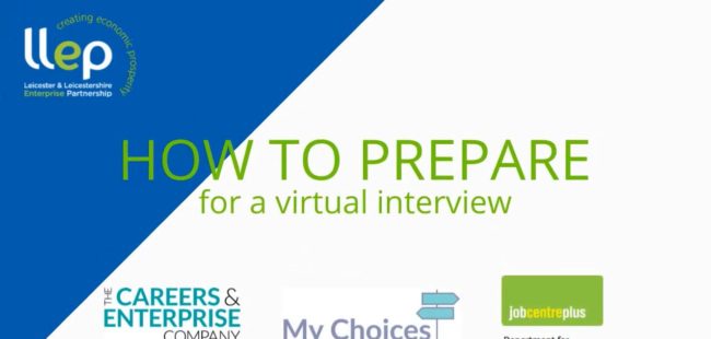 How to prepare for a virtual interview title screen