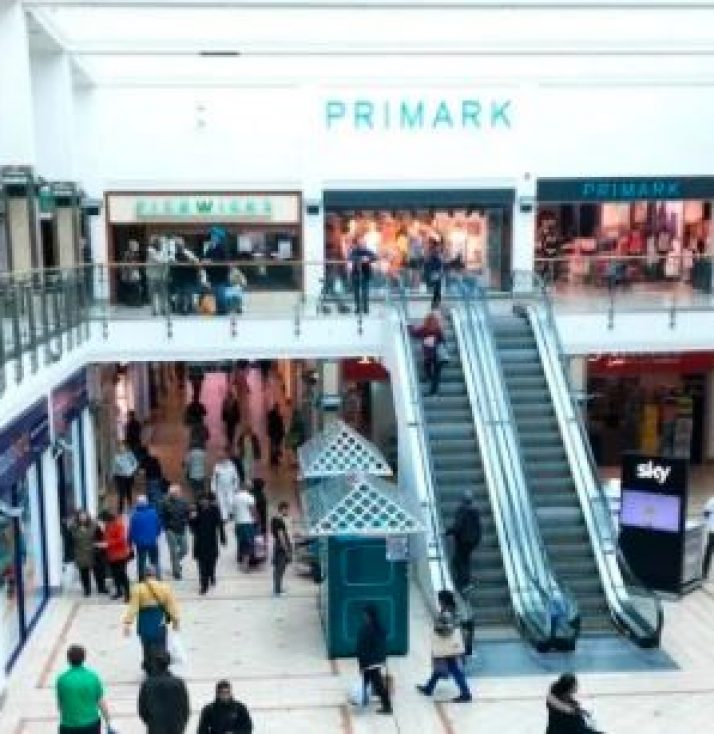 Internal view of the Haymarket shopping centre