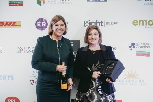 EMC Winners Marion Plant OBE FCGI, and Lisa Bingley, MTI