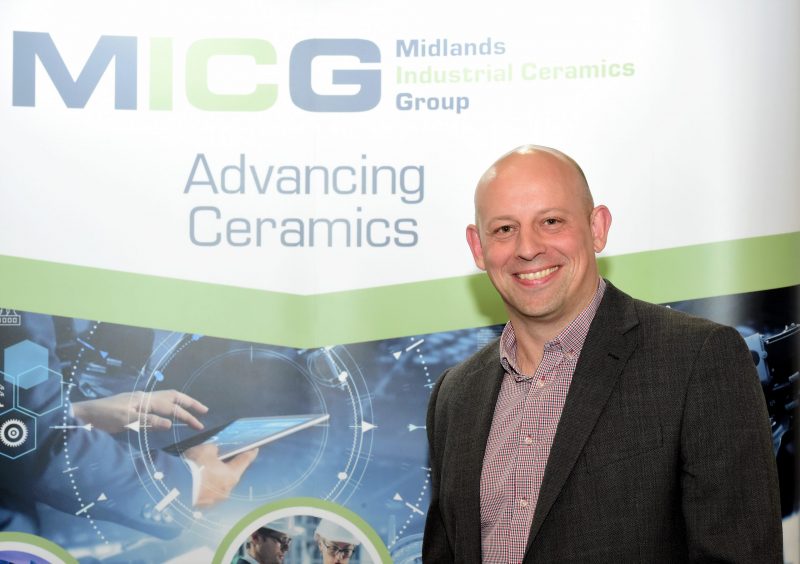MICG Ian Edmonds, of Rolls-Royce and the Chair of Midlands Industrial Ceramics Group.