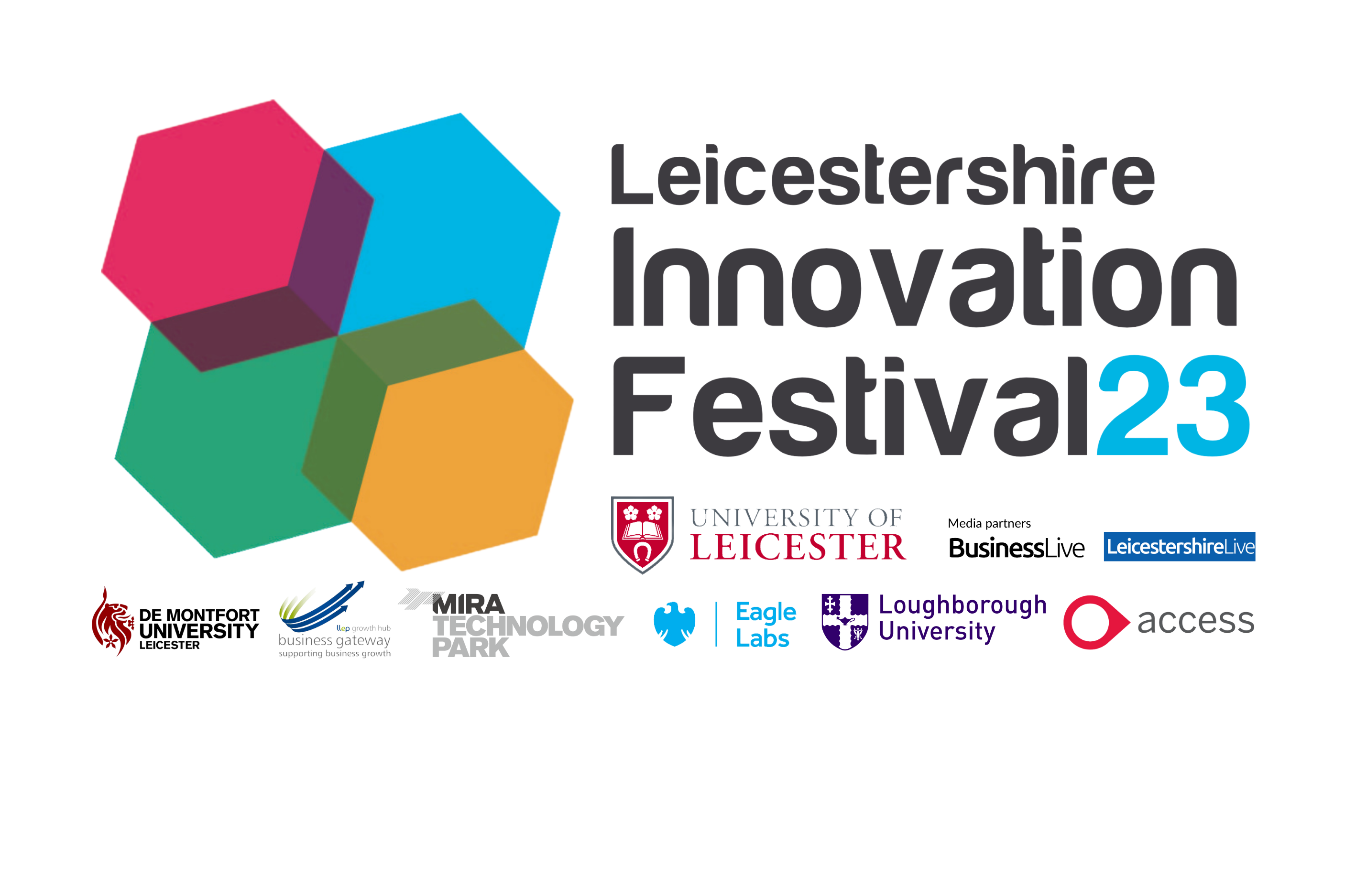 Innovation festival large logo with smaller logos