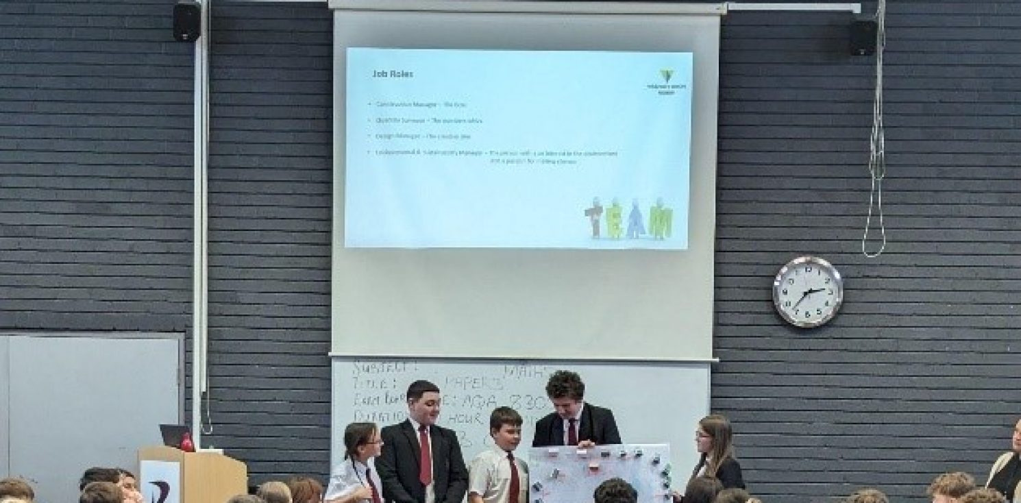 Future Careers school children taking part in a career day