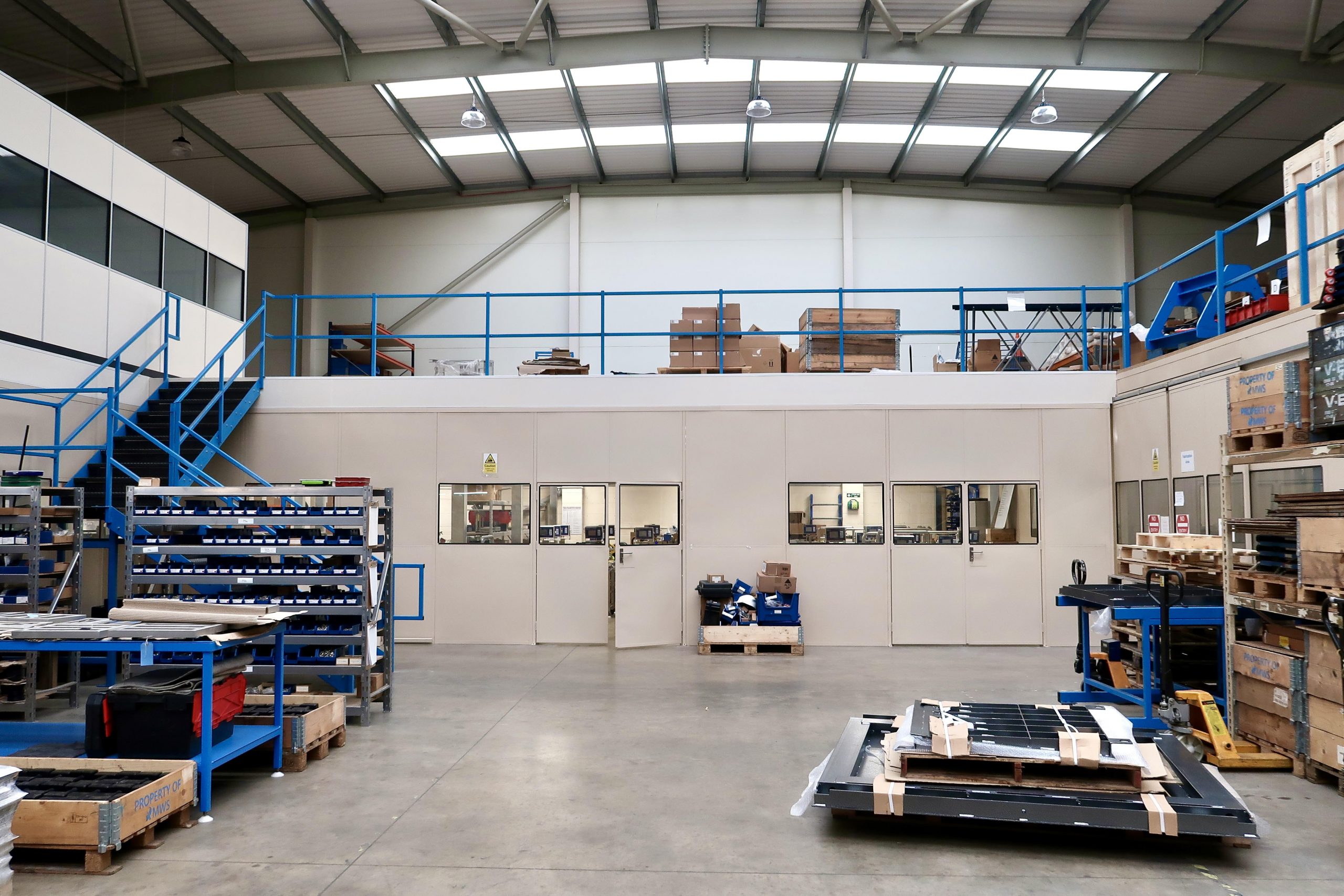 New mezzanine floor at MWS